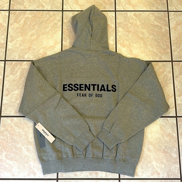 Fear of God Essentials Hoodies Pullover Dark Oatmeal - Picture 5 of 12